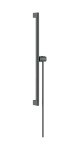 HANSGROHE - Unica Sprchová tyč 66 cm, se sprchovou hadicí, kartáčovaný černý chrom 24402340