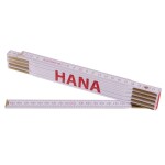 Metr skládací, 2m, dřevěný, PROFI, "HANA"
