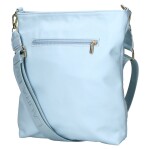 Moderní dámská koženková crossbody kabelka LB Ettela, světle modrá