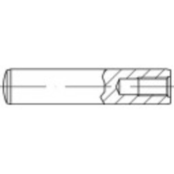 TOOLCRAFT 144771 válcový kolík (Ø x d) 4 mm x 24 mm M3 ocel 100 ks