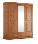 Bílý nábytek Ložnice Toskania 3D (Postel 180x200) odstín Medový, masiv, borovice