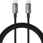 USAMS US-SJ661 černá / Datový kabel / USB-C - USB-C / 60W / 1,2 m / Nylon (SJ661USB01)