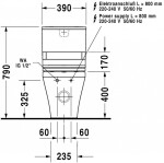 DURAVIT - DuraStyle WC kombi mísa pro SensoWash, bílá 2156590000