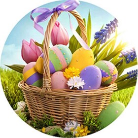Dortisimo Jedlý obrázek Velikonoční košíček s vajíčky