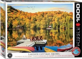 EUROGRAPHICS Puzzle Chata u jezera, Quebec
