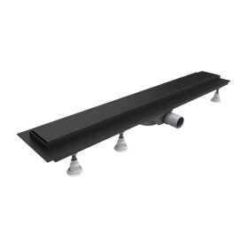 OMNIRES - LOWFIX lineární sprchový odtok s pevnou mřížkou, 90 cm černá /BLH/ LOWFIX90GBL