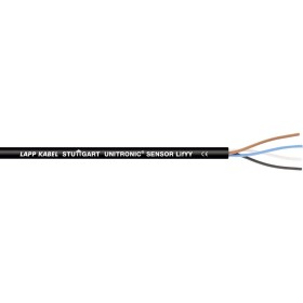 LAPP 7038898/1000 senzorový kabel UNITRONIC® SENSOR LifYY 3 x 0.25 mm² černá 1000 m