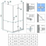 REA/S - Sprchová kabina Molier Chrom 100x90 KPL-K0371