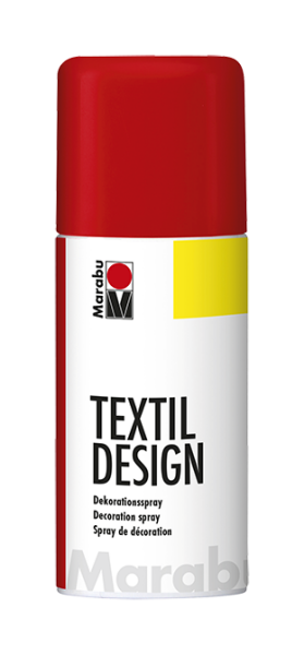 Barva na textil ve spreji Marabu Textil Design spray 150 ml, cherry red 031