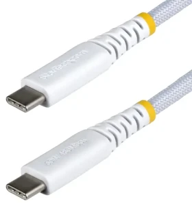 StarTech Rugged bílá / Nabíjecí kabel / USB-C na USB-C / 60W PD / 3 m (USB2CC3MNCBRWH)