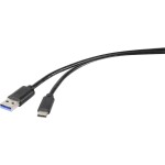 Delock USB 2.0 prodlužovací kabel plochý zahnutý [1x USB 2.0 zástrčka A - 1x USB 2.0 zásuvka A] 1.00 m černá oboustranně zapoji