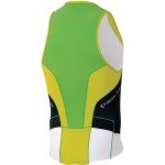 Cyklistický dres Pearl izumi ELITE In-R-Cool TRI SINGLET white green flash Velikost: S