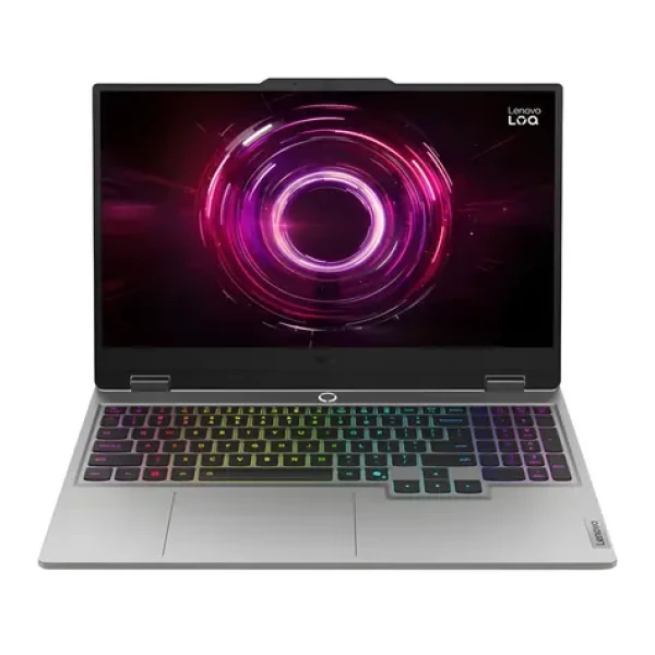Lenovo LOQ 15AHP10 šedá / Herní notebook / 15.6" FHD / AMD Ryzen 5 220 3.2GHz / 32 GB / 512 GB SSD / RTX 5050 8 GB (83JG003CPB)