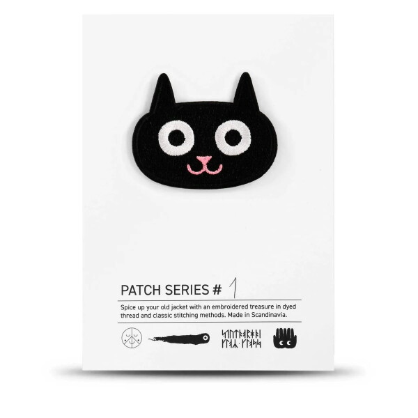 Studio Arhoj Nášivka Black Cat, černá barva