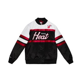 Mitchell & Ness Pánská bunda Miami Heat NBA Script Heavyweight Satin Velikost: S