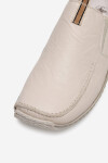 Polobotky Rieker L1779-60 Přírodní kůže (useň) - Lícová
