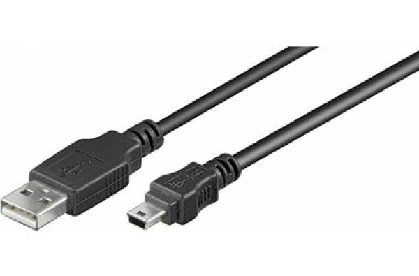 Goobay 11.92.8713 USB 2.0, USB A(M) - miniUSB 5pin B(M), 3m, černý