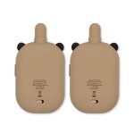 Konges Sløjd Dětské vysílačky Walkie Talkie Panda – set 2 ks, hnědá barva, plast