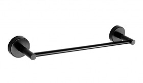 SANELA - Nerezové doplňky Držák ručníků, délka 40 cm, matná černá SLZD 07N
