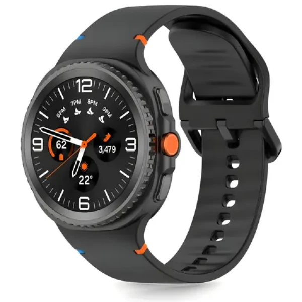 Tech-Protect Silikonový řemínek černý / Řemínek / Samsung Galaxy Watch 40/44/46 mm / Silikon