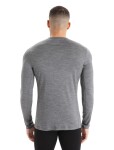 Pánské merino triko dlouhý rukáv ICEBREAKER Mens 200 Oasis LS Crewe, Gritstone Heather velikost: M