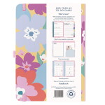 Busy B Týdenní diář To Do Floral A5 2026/27, růžová barva, šedá barva, papír