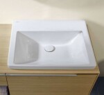 VILLEROY & BOCH - Subway 3.0 Umyvadlo nábytkové 60x47 cm, bez přepadu, bez otvoru pro baterii, CeramicPlus, Stone White 4A706FRW