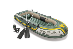 Sada člun Seahawk 3 s ruční pumpou a hliníkovými pádly 68614 - Alltoys Intex