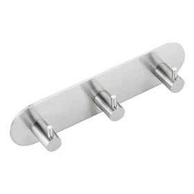 SAPHO - Samolepící trojháček, kulatý, nerez mat 32203