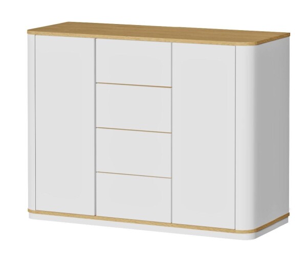 LB BOHEMIA, s.r.o. Komoda Bohemia oboustranně oblá ROZMĚR: (š/v/h) 150 x 100 x 40 cm (TYP 408 OO)