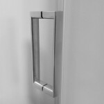 MEREO - Sprchové dveře, Lima, trojdílné, zasunovací, 80x190 cm, chrom ALU, sklo Point CK80612K