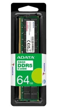 ADATA 64GB (1x64GB) DDR5 5600MHz R-DIMM ECC Reg / Operační paměť / CL46 / 1,1V (AD5R560064G40-SHYA)