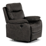 TV a relaxační křeslo s elektrickým ovládáním, potah coffee látka v dekoru vintage, 1 motor 240V