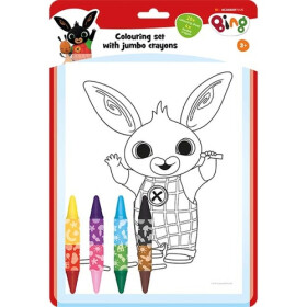 Bing - Omalovánkový set s oboustrannými voskovkami