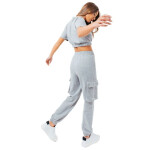 Justhype Sweat Crop Tričko-Cargo Joggers W LABON004 8