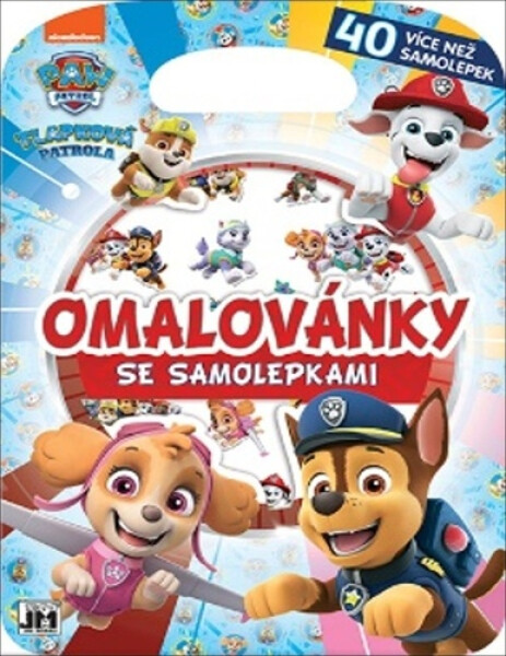 Tlapková patrola - Omalovánky se samolepkami
