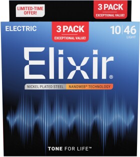 Elixir Nanoweb Light 3-Pack