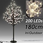 Melfin Svítící stromek třešňový květ s 200LEDs, 180 cm délka V / venkovní provoz