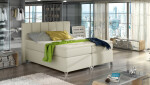 Boxspring Basilio Rozměr: 180 x 200 cm, látka: Riviera 36, Varianta: Bez LED osvětlení