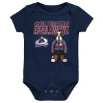 Outerstuff Dětské body Colorado Avalanche NHL Littlest Player 3Pk Creeper Se Velikost: Batole 3-6 Měsíců