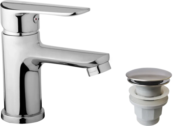 JB Sanitary Stojánková umyvadlová baterie FINERY s KLIK KLAK výpustí F10 05 04