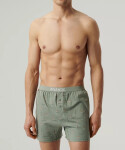 Boxerky Atlantic 2MBX-075 A'2 S-2XL černo-zelená M
