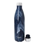 Kitchen Craft Kovová termolahev Azurite Marble 750 ml, modrá barva, kov