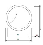 Strong Průchodka na kabely 80K