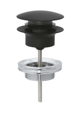 GROHE - Umyvadlová výpusť, Push-Open, phantom black 65807KF0