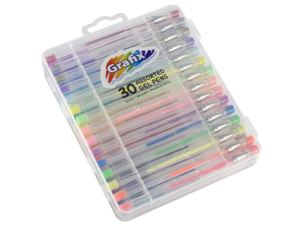 Gelová pera v kufříku 30 ks - Craft Creative