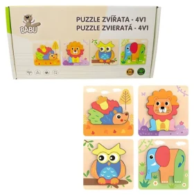 BABU Puzzle Zvířátka 4v1