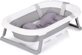 CHIPOLINO Skládací vanička Isla s koupací podložkou Grey (VKISL0243GY)