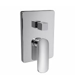 Mereo Sprchová podomítková baterie s přepínačem, Pego, Mbox, hranatý kryt, chrom CB60106PC