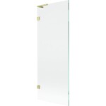 MEXEN/S - Lunar L vanová zástěna FIX 70 x 150, transparent, zlatá kartáčovaná 897L-070-000-55-00